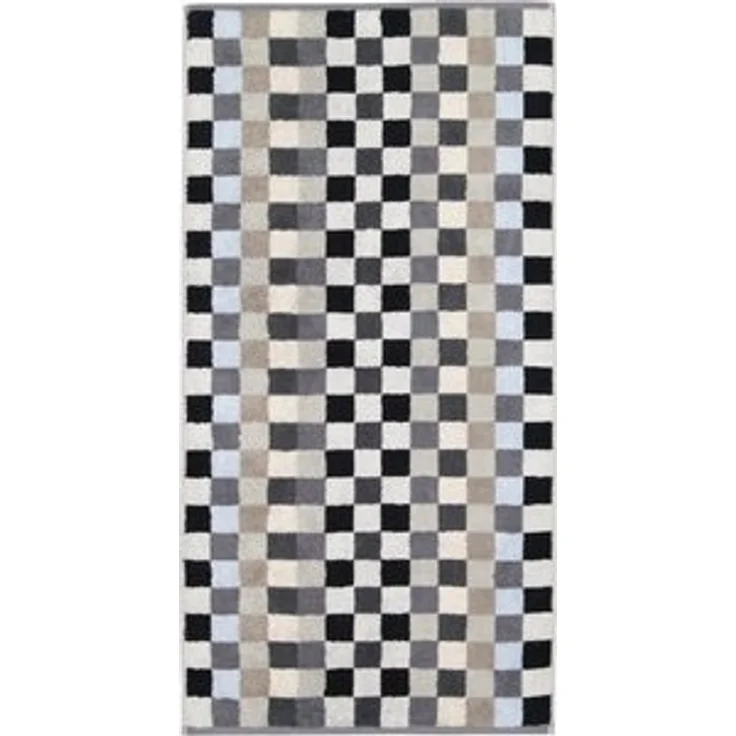 Cawö Handtuch Handtuch "Unique Karo", Frottier (1-St), Walk-Frottier Karo – Bild 6