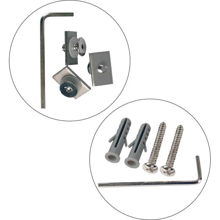 Wandträger für "Silber - 1/2 Lauf" Aluminium Vorhangschiene – Bild 6