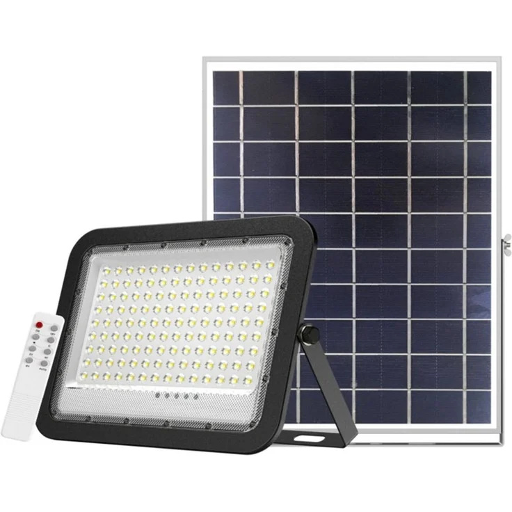 ENOVALITE LED Solarleuchte ENOVALITE Solar-Fluter 1400lm 6500K Kaltweiß LED Strahler Dimmbar, Kaltweiß – Bild 1