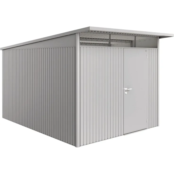 Biohort Gerätehaus AvantGarde, A8: 260 x 380 x 222 (b x t x h) cm, silber-metallic