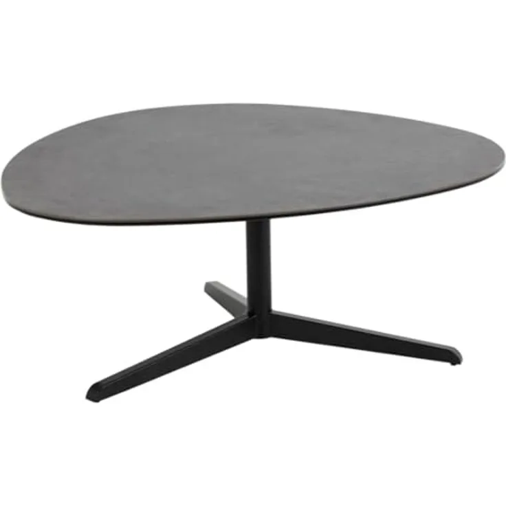 Barnsley Couchtisch 95x100 Glas Schwarz Tisch Beistelltisch Sofatisch Wohnzimmer