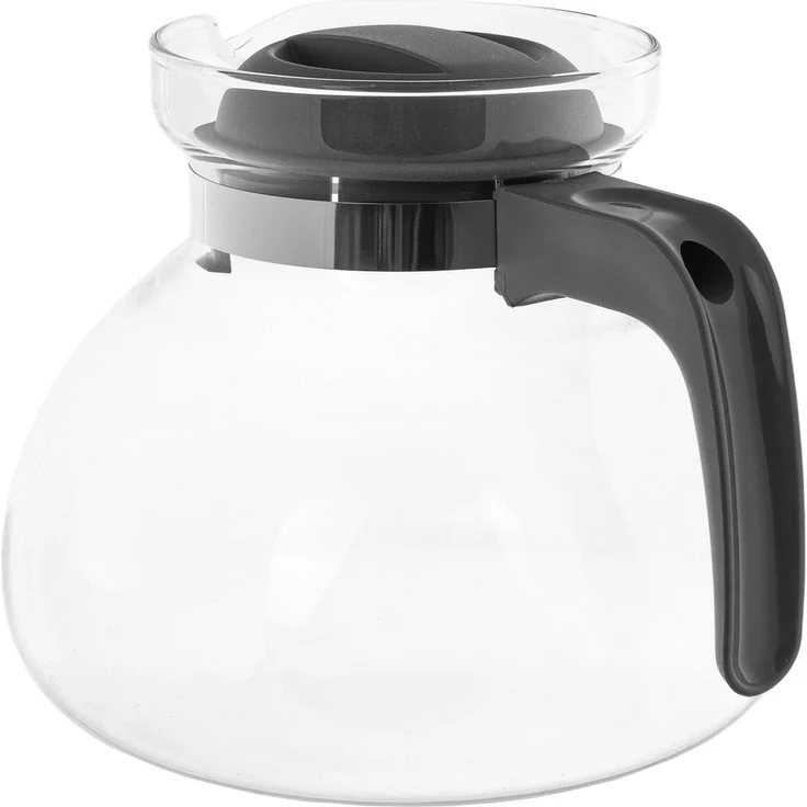 KADAX Hitzebeständige Teekanne mit Deckel, Glas, grau 1,7L – Bild 7