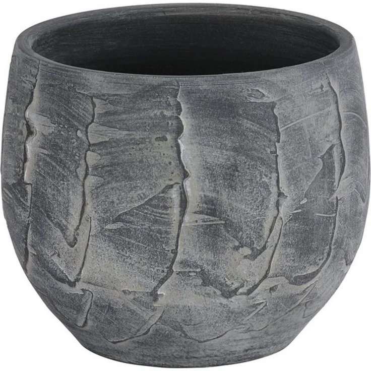 Dehner Übertopf Alessio, aus hochwertiger Keramik, bauchige Form – Bild 2