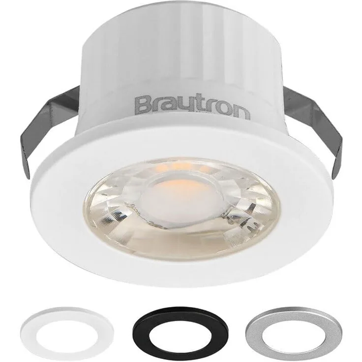 LED Minispot 3W klein Einbauleuchte Einbauspot Einbaustrahler 3 Blenden IP54 230V 6500K