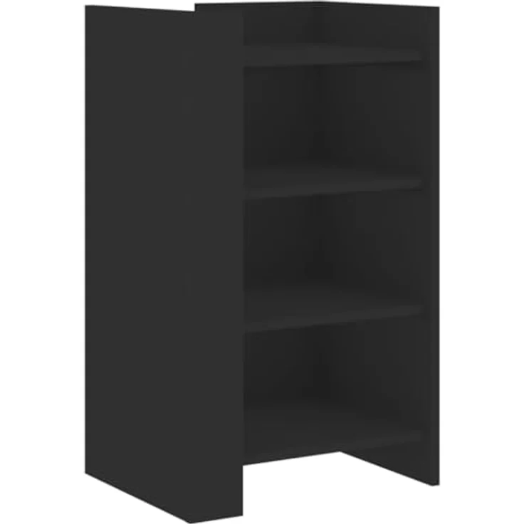 vidaXL Sideboard Schwarz 45x35x75 cm Holzwerkstoff 848382 – Bild 2