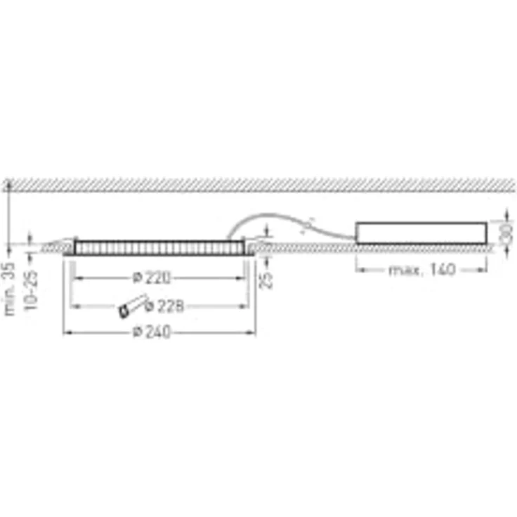 Trilux 6864940 Aviella C07 OA 2000-840 ET 01 LED-Deckeneinbaustrahler. – Bild 2