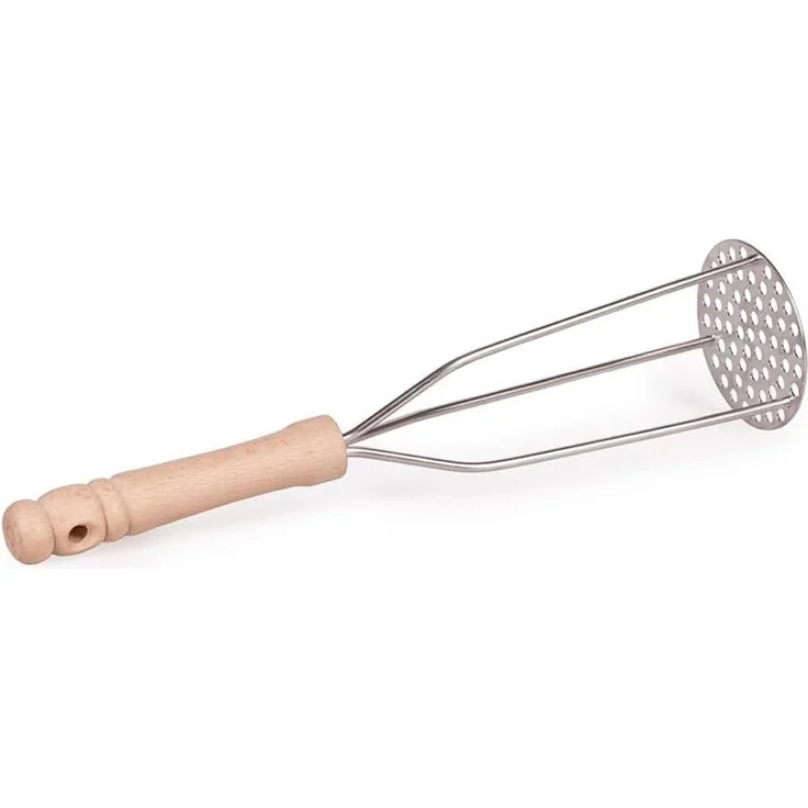Hofmeister Kartoffelstampfer Buchenholz und Stahl 31 cm Stampfer Stößel, Buchenholz und Stahl – Bild 3