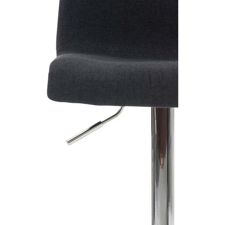 DELUKE® Barhocker BERLIN - Schwarz, Stoff Barhocker mit Lehne Barstuhl Tresenhocker Tresenstuhl Kneipenhocker Kneipenstuhl – Bild 5