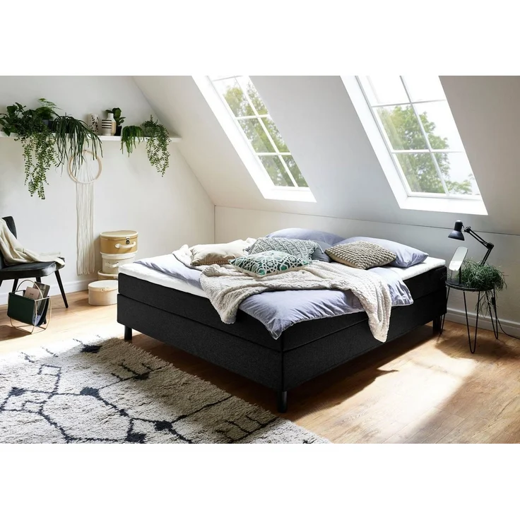 ATLANTIC home collection Boxbett Happy, ohne Kopfteil, mit Topper, wahlweise mit oder ohne Bettwaren – Bild 1