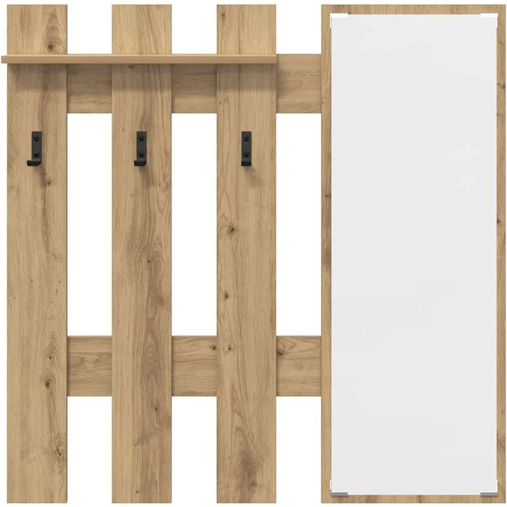vidaXL Wandmontierter nachttisch Artisan-Eiche 100 x 10 x 100 cm 874514 – Bild 4