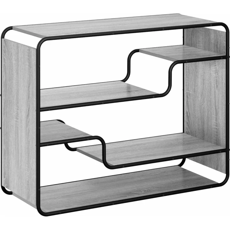vidaXL Sideboard Sonoma-Grau 98 x 37,5 x 75,5 cm Holzwerkstoff 8007915 – Bild 2