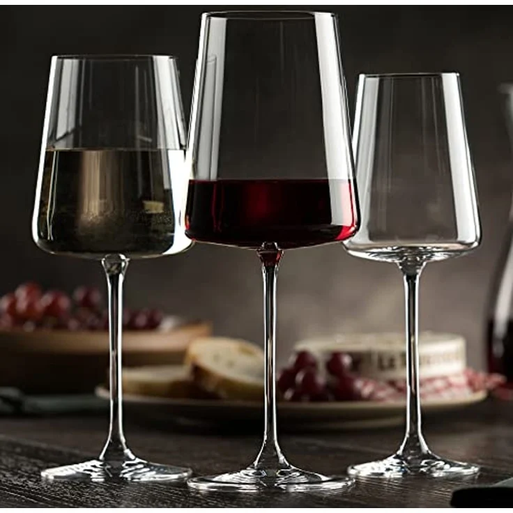 Rona Serie Mode Rotweingläser 680 ml 6er Set moderne Weingläser – Bild 3