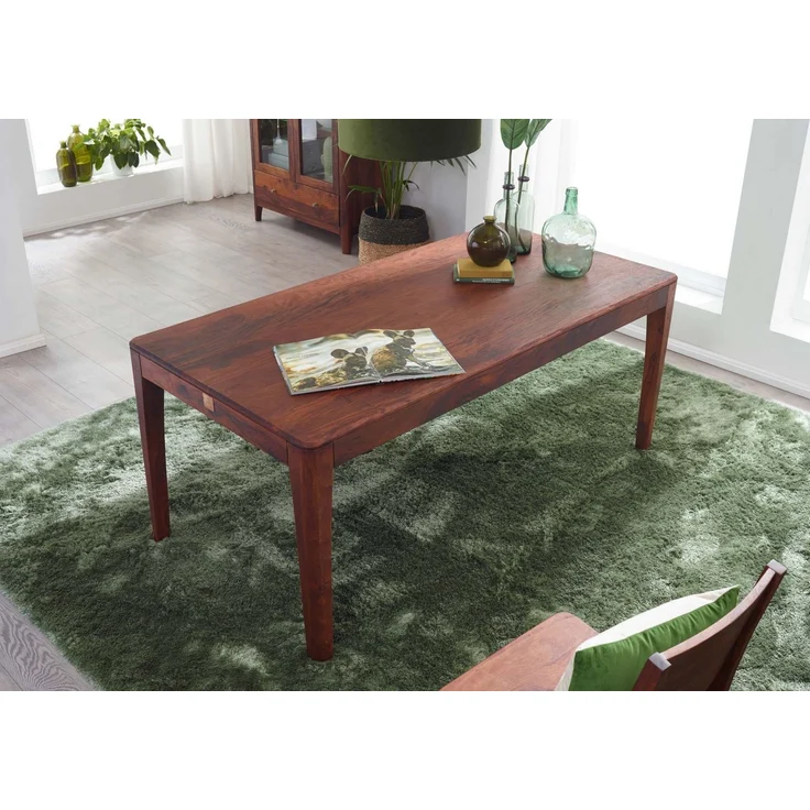 Esstisch Sheesham 160 x 90 x 76 walnuss geölt BROOKLYN #02 – Bild 2
