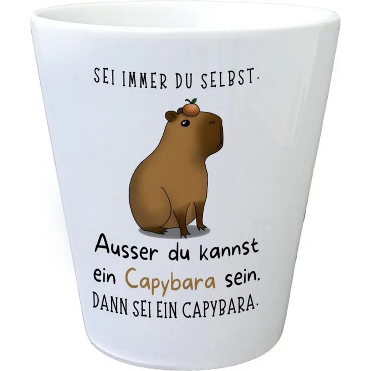 speecheese Blumentopf Sei immer du selbst - ausser du kannst ein Capybara sein Blumentopf