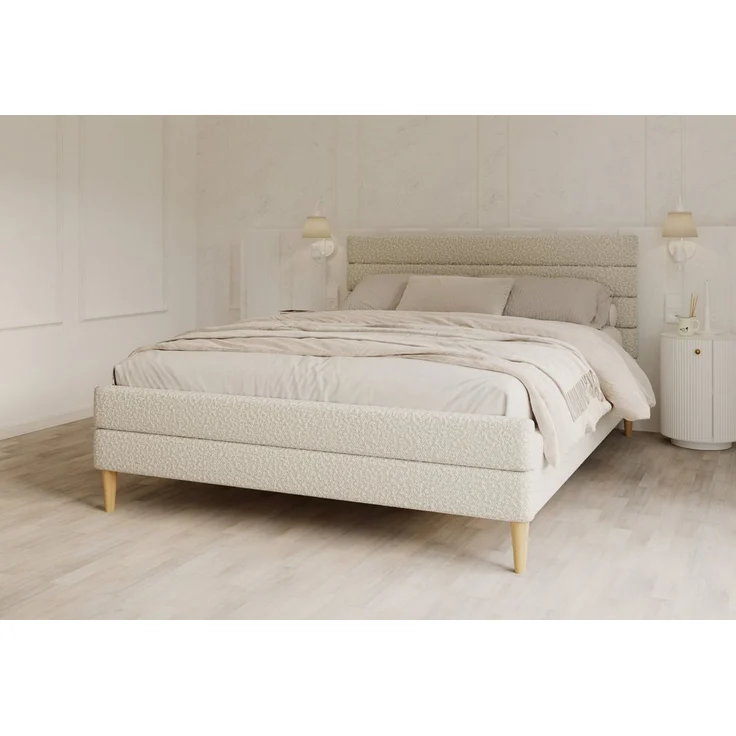 FDM Polsterbett VERMONT Bettgestell 120x200, 140x200, 160x200, 180x200cm, ohne Bettkasten, ohne Matratze – Bild 1