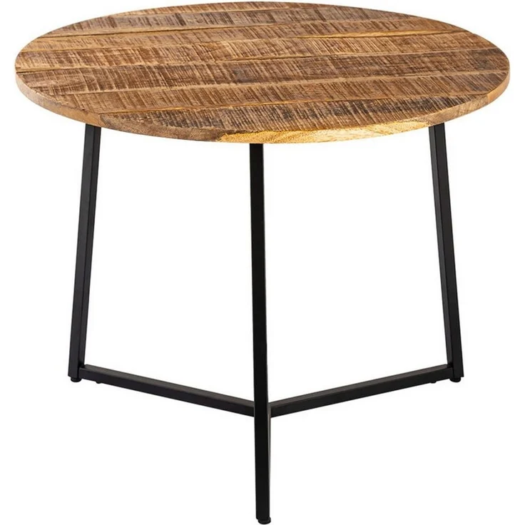 Amagohome Beistelltisch Couchtisch rund ø55/60/65/75cm Beistelltisch Industrie Style Metall Ge – Bild 3