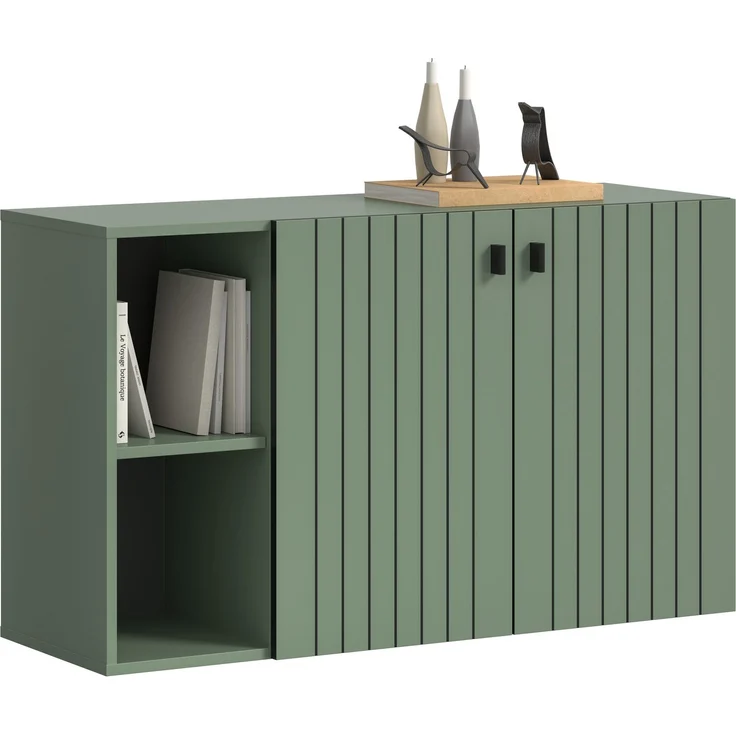 Sitzbank (B/H/T: 106x63x37 cm) in Smoke Green Nachbildung – Bild 1