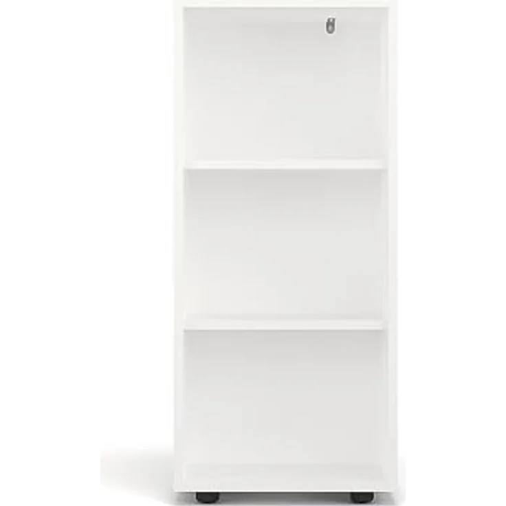 KOMTO Bücherregal Lumo 40 cm Weiß Regal mit 3, 4 or 6 Ebenen und Höhenverstellbare, Regale Standregal Aufbewahrungsregal Bookshelf – Bild 10