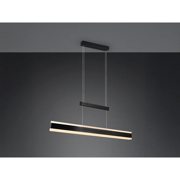 LED Pendelleuchte ARCOLA ausziehbar höhenverstellbar Schwarz, max. Breite 152cm – Bild 6