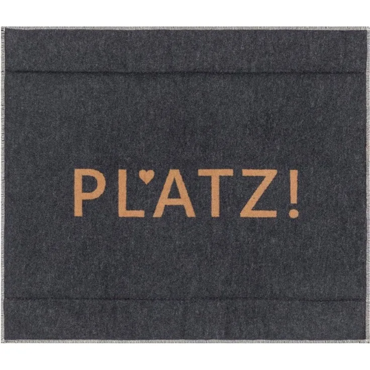 DAVID FUSSENEGGER Hundematte 'Platz!' Anthrazit