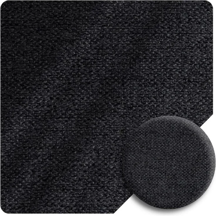 KRISAN MÖBEL Ecksofa LOFT in Schwarz 205 x 89 x 144 cm, modernes Ecksofa mit Schlaffunktion und flexiblem Ottomane-Aufbau – Bild 6
