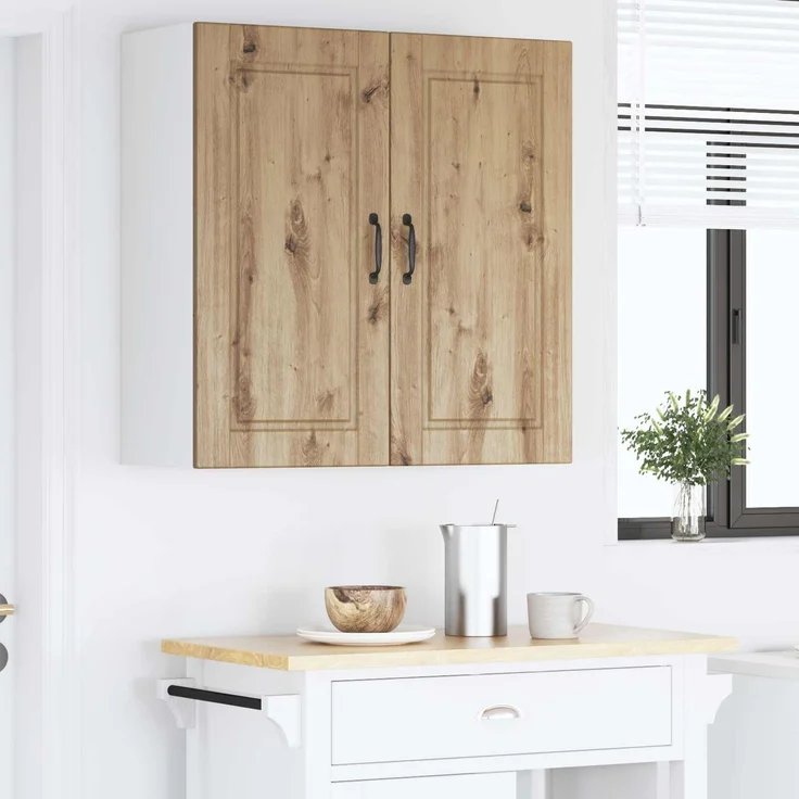vidaXL Wandschrank PORTO Artisan-Eiche 80 x 31 x 80 cm Holzwerkstoff 885414 – Bild 4