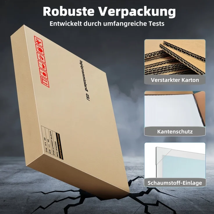 Gimbelen LED Badspiegel 60x100 cm, rechteckig, 3 Lichtfarben dimmbar & Touch-Schalter, Anti-Beschlag, integrierte Uhr & 3-fach Vergrößerung, Speicherfunktion, IP44, für Badezimmer, Silber – Bild 6