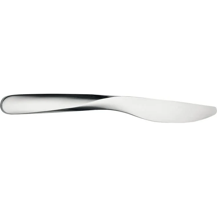 Alessi UNS03-6 Giro Dessertmesser - Stahl AISI 420 glänzend poliert. 6er Set. – Bild 1