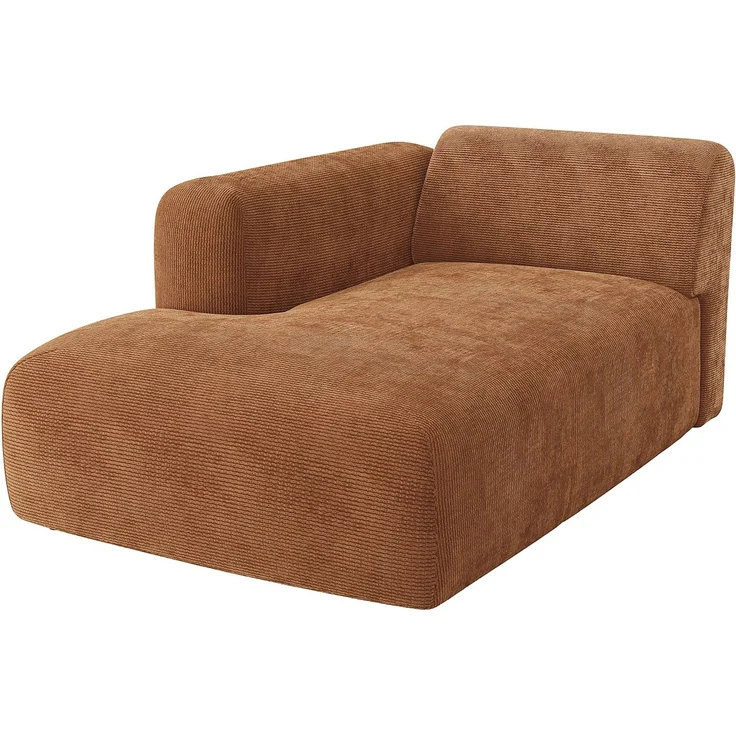 Maison Céphy - POGNI - Recamiere ohne Schlaffunktion - Plastik - Kunststoff (PVC) - Terracotta - 108 x 163 x 73 cm – Bild 3
