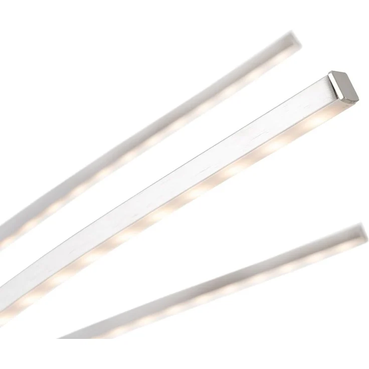 casa NOVA Stehlampe casa NOVA Stehleuchte TRISTAR DH 25x190 cm grau Stehlampe Leseleuchte, Warmweiß – Bild 4