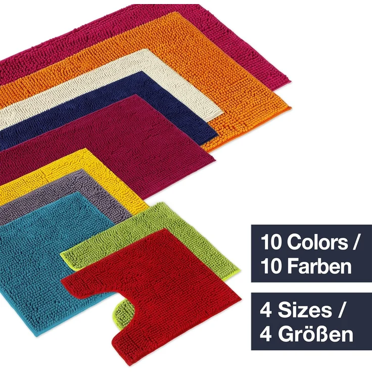 WohnDirect Eck Duschmatte 100 x 100 x 50 cm | Petrol - rutschfest & Waschbar - idealer Duschvorleger für eckige Duschkabinen zum Set kombinierbar - Badematten & Badteppiche – Bild 7