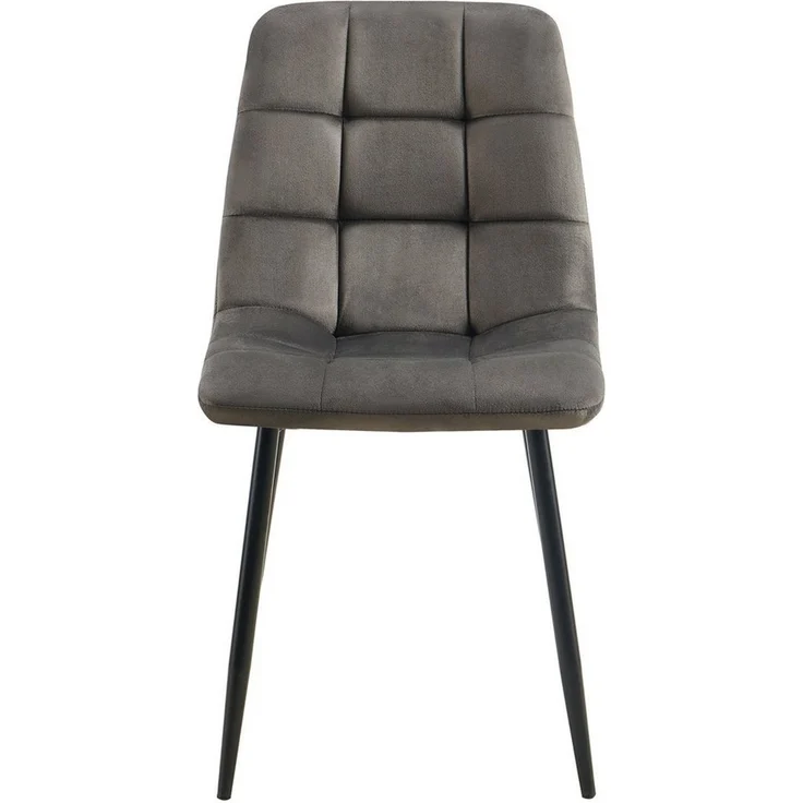 CLP 4er Set Esszimmerstühle Antibes Samtbezüge gepolstert Rückenlehnen bis 150 kg,anthrazit – Bild 2