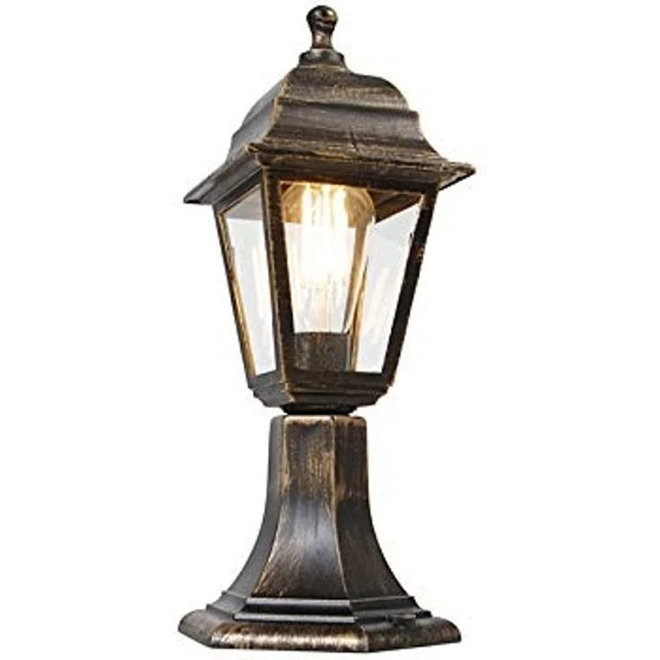 Qazqa Außen-Stehlampe Capital, ohne Leuchtmittel, E27, Gold/Messing, Klassisch / Antik, Kunststoff, 1-flammig – Bild 7