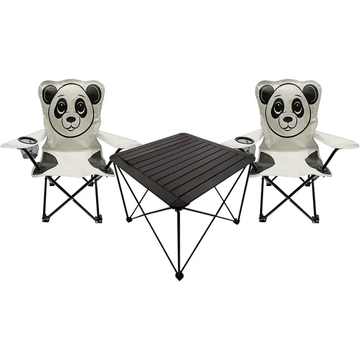 3tlg Kinder Campingmöbel Set Outdoor Campingstuhl Anglerstuhl Tisch