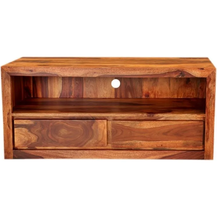 Fernsehtisch Gani 120x50x45 aus indischem Sheesham-Massivholz