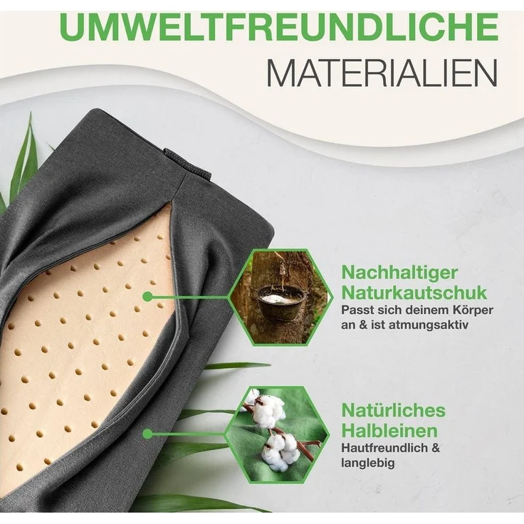 BACKLAxx® Nackenrolle Akupressur, Akupressur Kissen Nacken, Akupressur Kissen 40 x 18 x 11 cm, Insgesamt 2.592 Spitzen – Bild 3