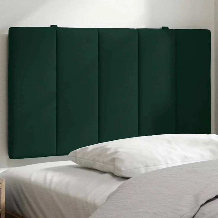 vidaXL Kopfteil-Kissen "Hanko" Dunkelgrün 90 cm Samt Grün – Bild 4