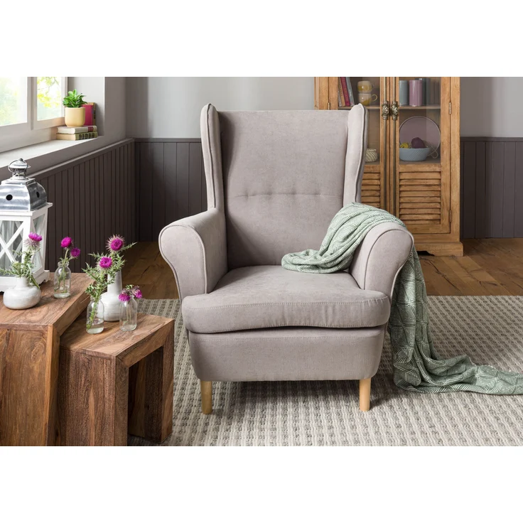 Ohrensessel 71x74x105 taupe SCANDI #110 – Bild 3