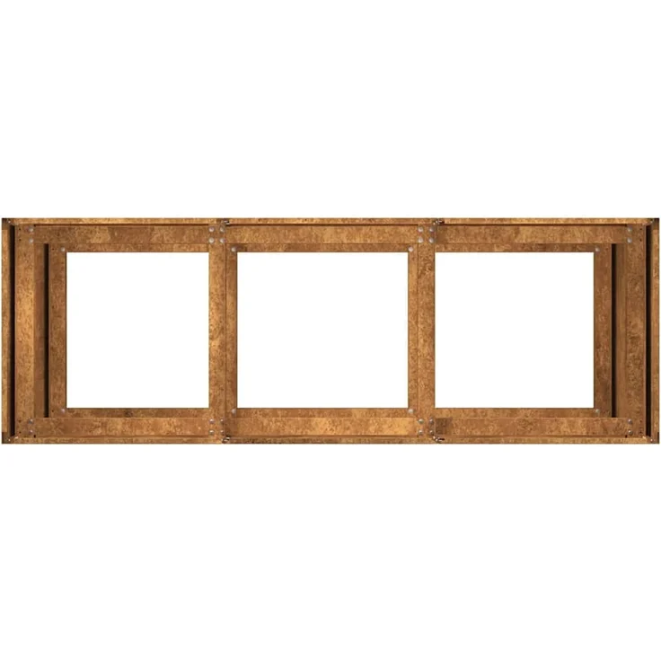 vidaXL Pflanzkübel Rostig 120x40x80 cm Wetterfester Stahl 860723 – Bild 5