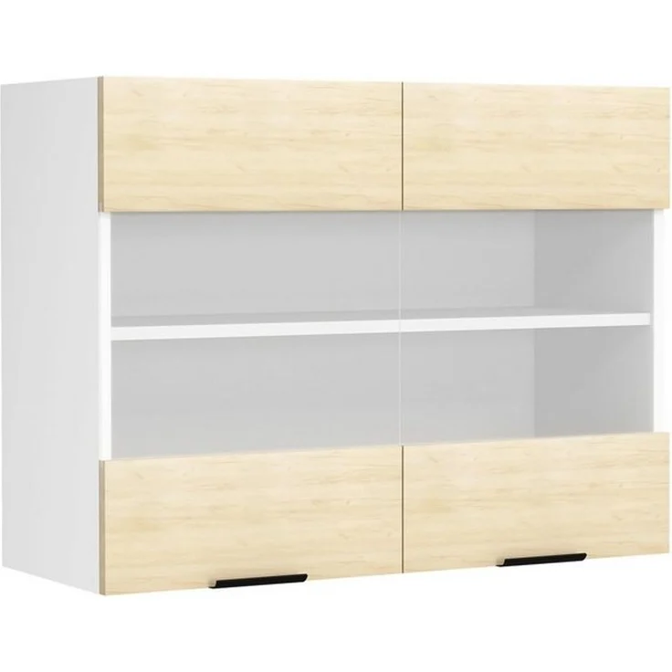 VCM Küchenmöbel Hängeschrank Fasola 919331 Weiß / Honig-Eiche H. 60 x B. 80 x T. 31 cm – Bild 4