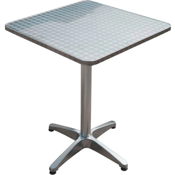 Bistrotisch aus Aluminium, quadratisch, H 70 cm – Bild 2