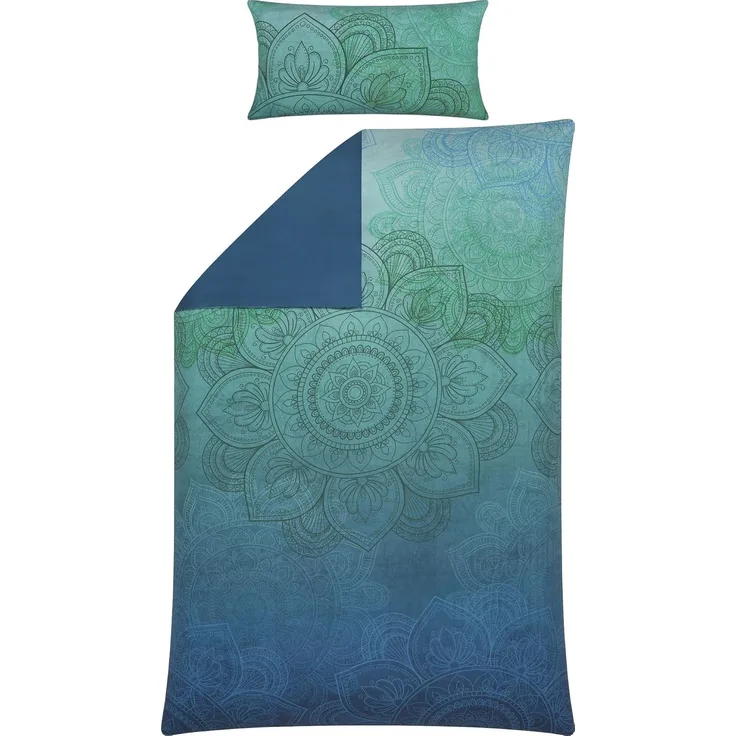 Erwin Müller Bettwäsche Wendebettwäsche, Mako-Satin, 2 teilig, Paisley