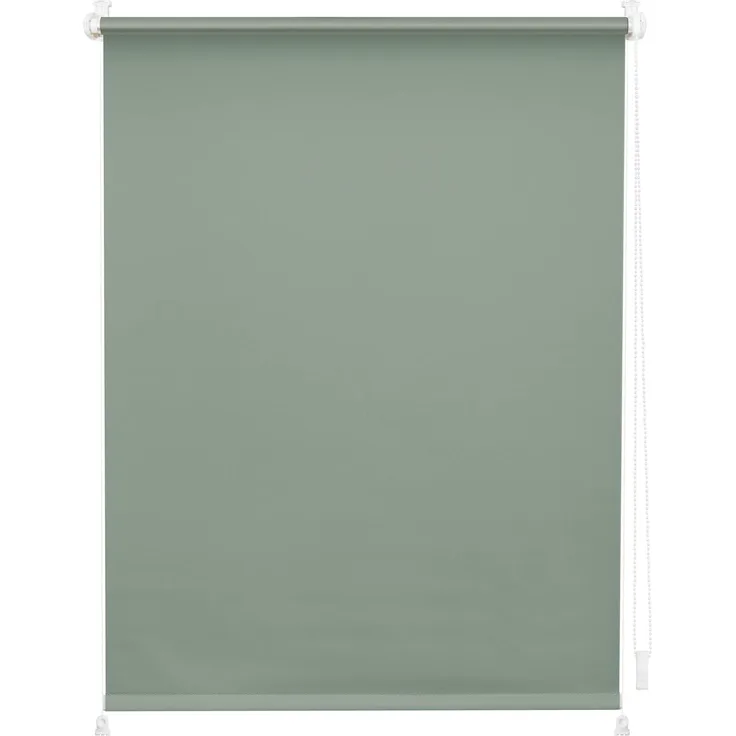 Lichtblick Verdunklungsrollo Barcelona 80x200 cm (BxL) Salbei Verspannt; Klemm- und schraubbar; Thermofunktion