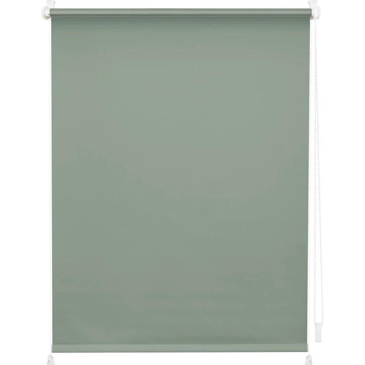 Lichtblick Verdunklungsrollo Barcelona 80x200 cm (BxL) Salbei Verspannt; Klemm- und schraubbar; Thermofunktion – Bild 1