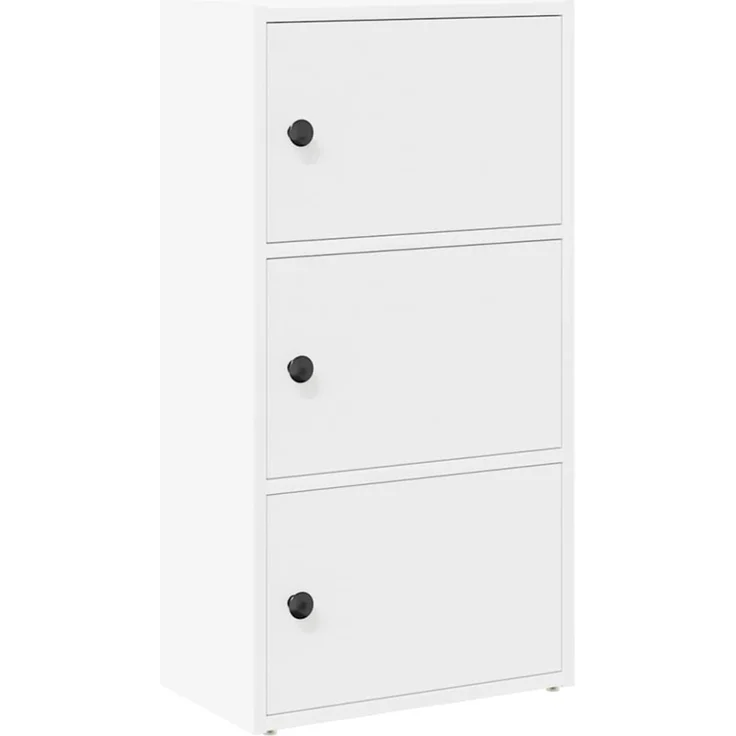vidaXL Bücherregal Weiß 40x24x77 cm Holzwerkstoff 860364 – Bild 8