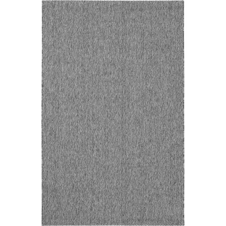 Origine Outdoor-Teppich 97 x 300 cm Polypropylen Grau 88780553 [en. casa] – Bild 1