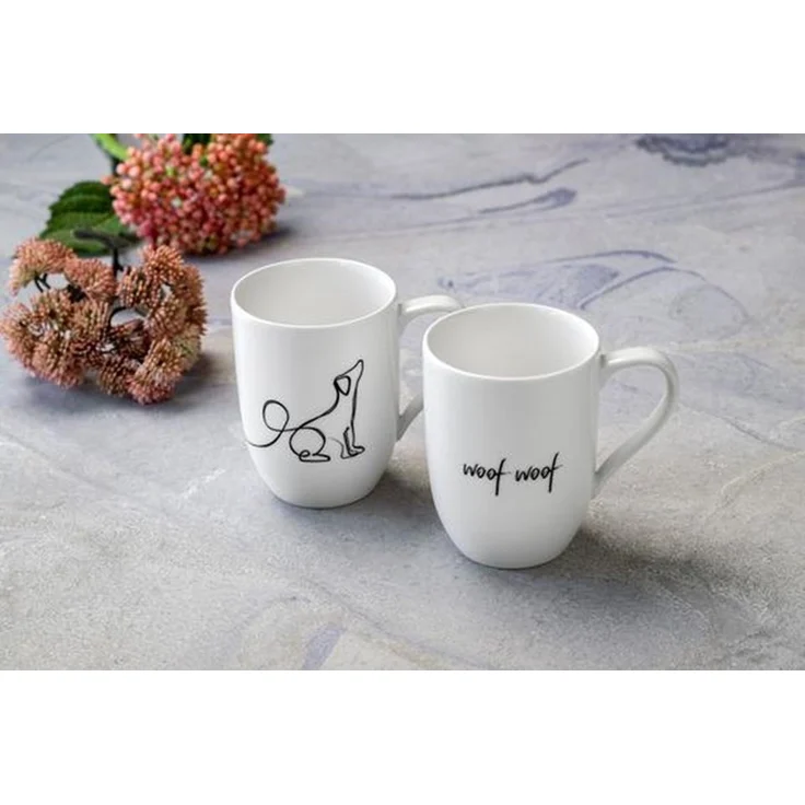 Villeroy & Boch Statement Kaffeebecher 280ml 2er Set Dog – Bild 3