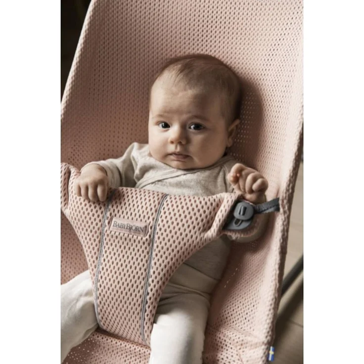 BabyBjörn Bliss Mesh Wippe Perlenrosa Rosa hell – Bild 2
