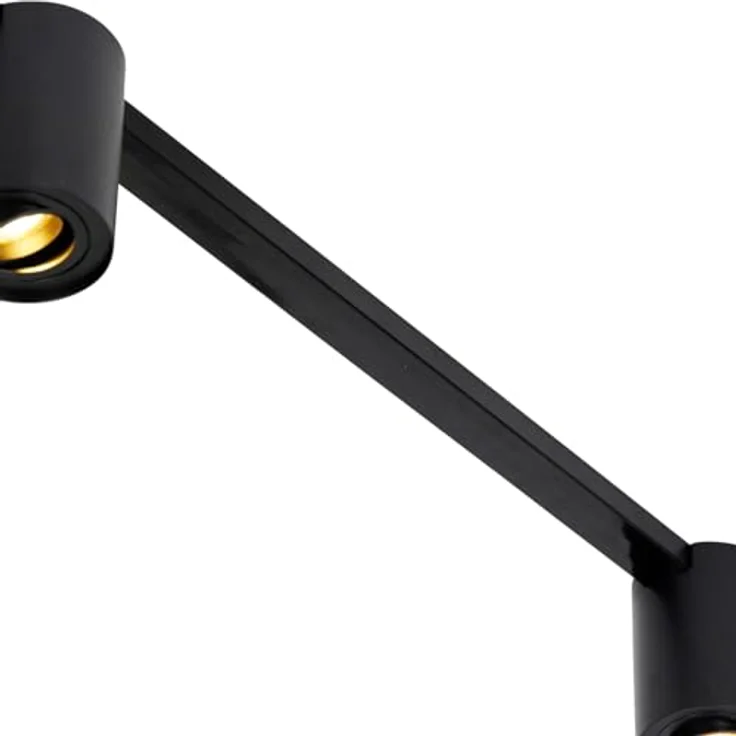 Qazqa Rondoo Up Schienensystem Lampen Komplettset, 5-flammig, dimmbar, Schwarz, 285.5cm, ideal für Flur, Küche, Schlafzimmer – Bild 3