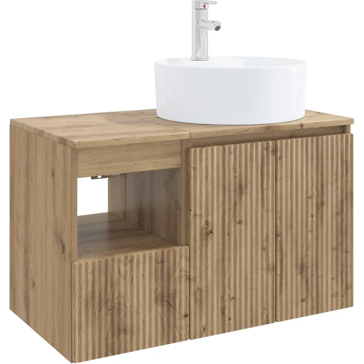 vidaXL Badezimmerschrank-Set 2 stk. Artisan-Eiche 79,5 x 44,5 x 82 cm 3404083 – Bild 2